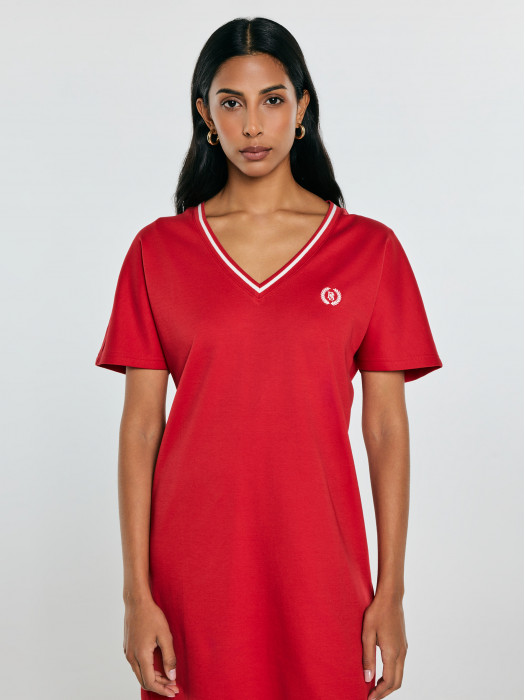 Červené dámske šaty ZORKANA 603